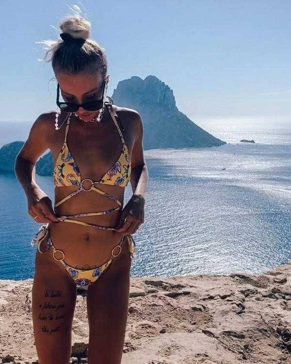 Schnür Bikini Vintage Paisley