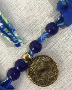 Bikini Marrakesch -Strandbikini Geschaft Bikini Bademode Damen Triangel Brazilian Bikinihose High Waist Ruffle Paisley Boho Ethno Sommer Fashion blau gruen Marrakesch 5