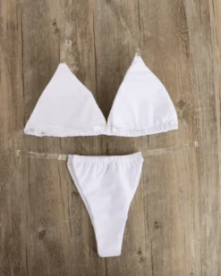 Bikini Nked -Strandbikini Geschaft Bikini Brazil Tanga Mini Bademode transparent Nked weiss 1 727165