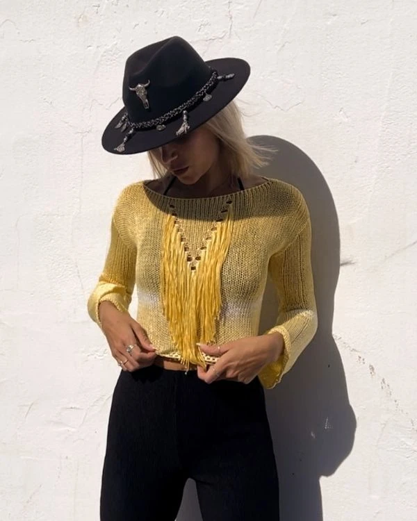 Fransen Strick Shirt Fortaleza – Bild 4