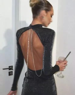 Rückenfreies Shine Kleid Ophelia