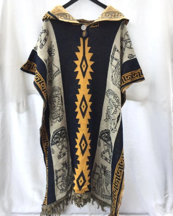 Herren Boho Kapuzen Poncho Lias 1 Herren Boho Kapuzen Poncho Lias