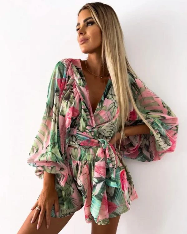 Kurzer Jumpsuit Tropical Watermelon 2 Kurzer Jumpsuit Tropical Watermelon – Bild 2