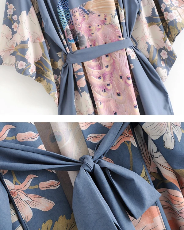 Kimono Pavo Flowers – Bild 11