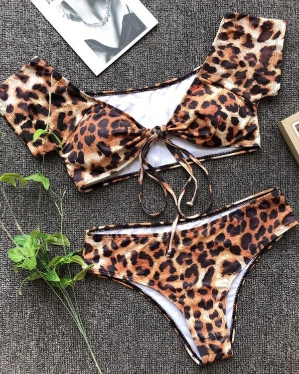 Bandeau High-Waist Bikini Set Leo Leo – Bild 5