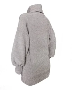 Rollkragen Pullover Strickkleid Jaina -Strandbikini Geschaft Rollkragen Pullover Kleid Sweater Rollkragenpullover Rollkragenkleid Strick Strickpullover Strickkleid Fashion Style Jaina beige 2