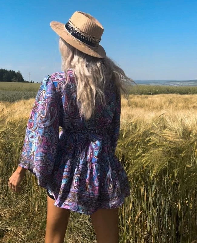 Paisley Seiden Kleid Mohana – Bild 8