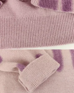 Strickpullover Beline 20 Strickpullover Beline -Strandbikini Geschaft Strickkleider Pullover Oversize Damen weiter Strickpullover Muster Verlauf Grafitti Fashion Style Schweiz Beline lila violett 1 879202