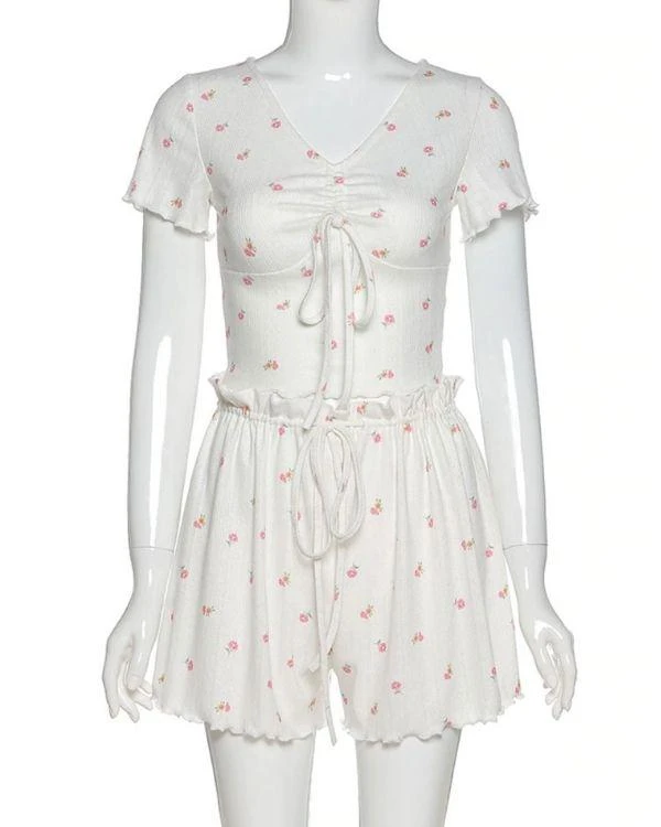 Ruffle Zweiteiler Fleur Blanc – Bild 2